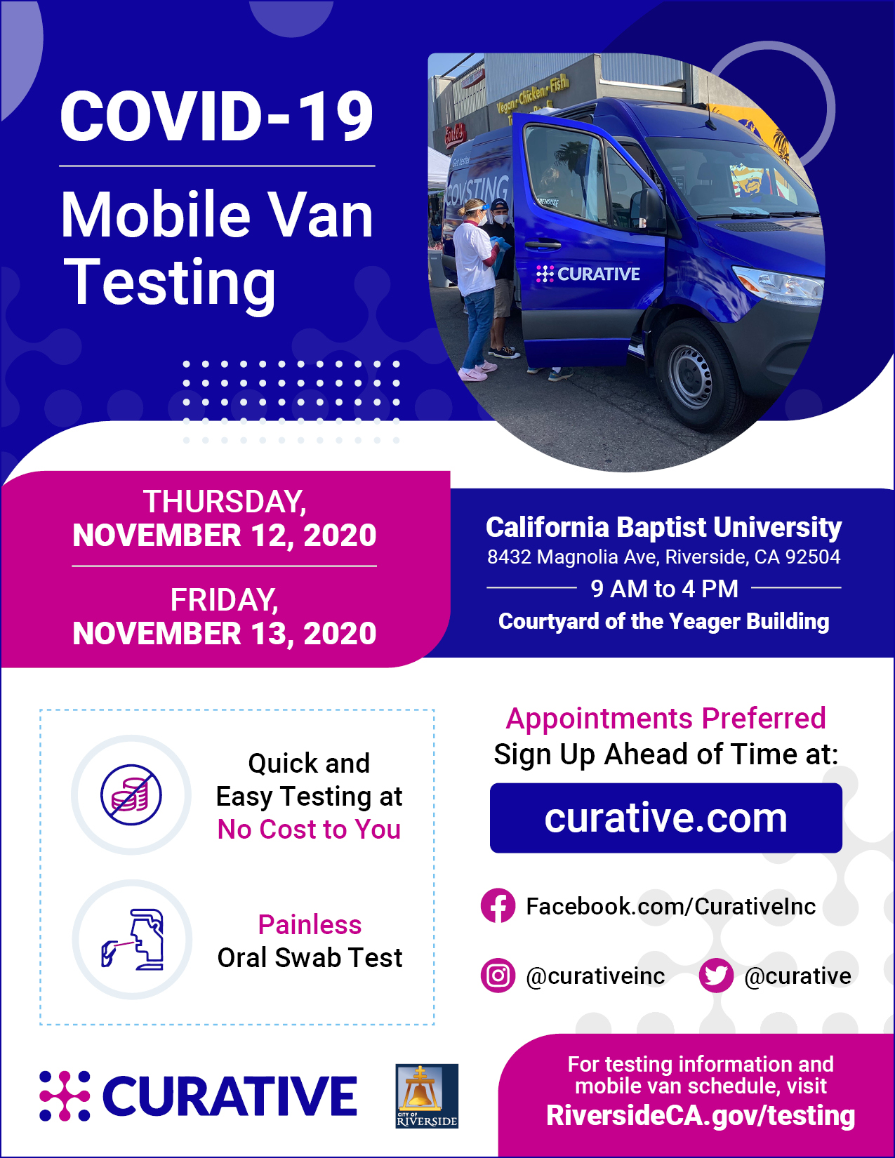 COVID19 Mobile Van Testing riversideca.gov